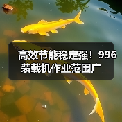 高效节能稳定强！996装载机作业范围广