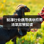 能源行业信用信息应用清单政策解读 能源行业信用信息应用清单政策解读