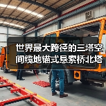 世界最大跨径的三塔空间缆地锚式悬索桥北塔成功封顶 世界最大跨径的三塔空间缆地锚式悬索桥北塔成功封顶