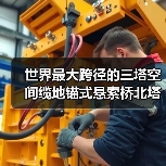 世界最大跨径的三塔空间缆地锚式悬索桥北塔成功封顶 世界最大跨径的三塔空间缆地锚式悬索桥北塔成功封顶