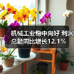 机械工业稳中向好 利润总额同比增长12.1% 机械工业稳中向好 利润总额同比增长12.1%