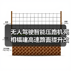 无人驾驶智能压路机亮相福建高速路面提升改造工程 无人驾驶智能压路机亮相福建高速路面提升改造工程