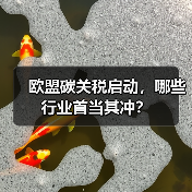 欧盟碳关税启动,哪些行业首当其冲? 欧盟碳关税启动,哪些行业首当其冲?