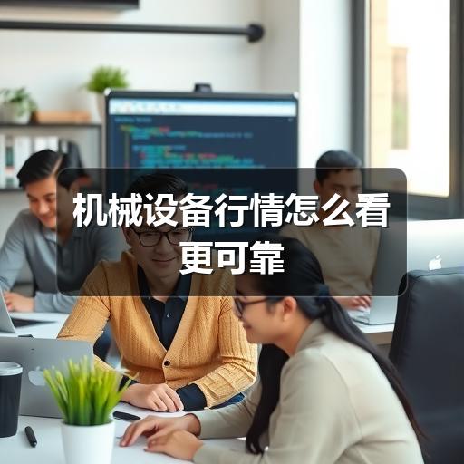 机械设备行情怎么看更可靠
