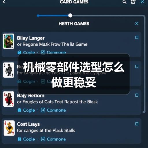 机械零部件选型怎么做更稳妥 机械零部件选型怎么做更稳妥